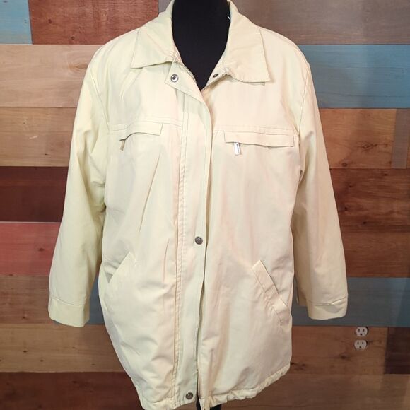 Petite 1X light green windbreaker Elizabeth by Liz Claiborne - Picture 1 of 5
